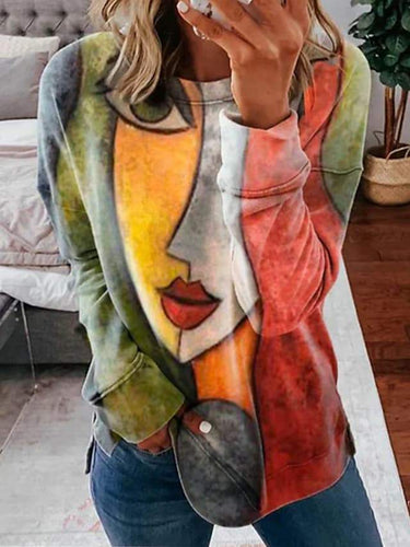 Stilla | Kunstnerisk farvegradient sweater