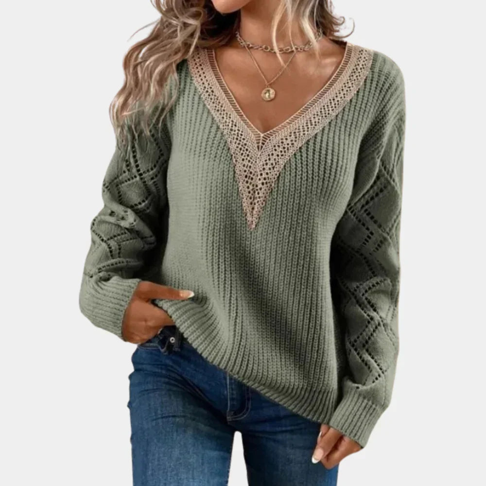 Stilla | Dame sweater med lange ærmer