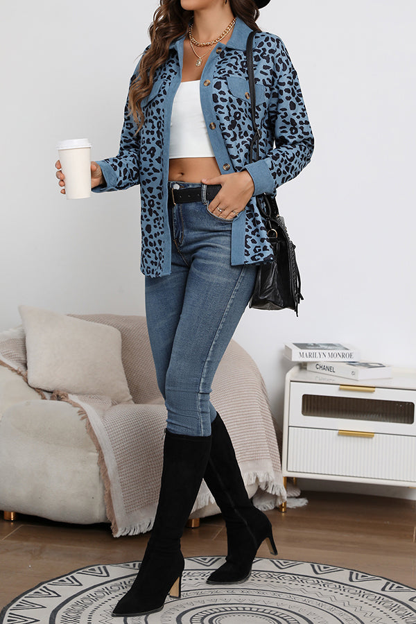 Stilla | No Limitations Lomme Leopard Corduroy Shacket