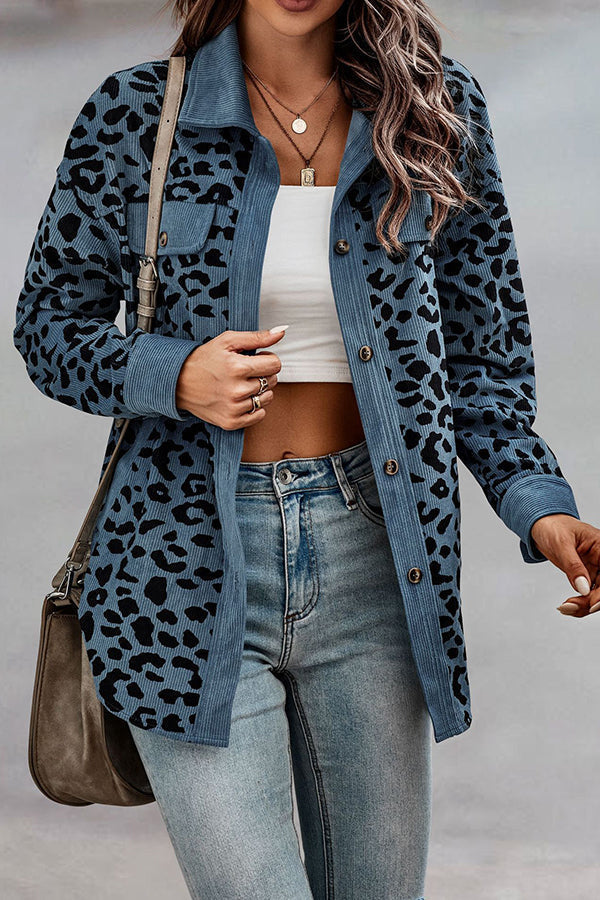 Stilla | No Limitations Lomme Leopard Corduroy Shacket