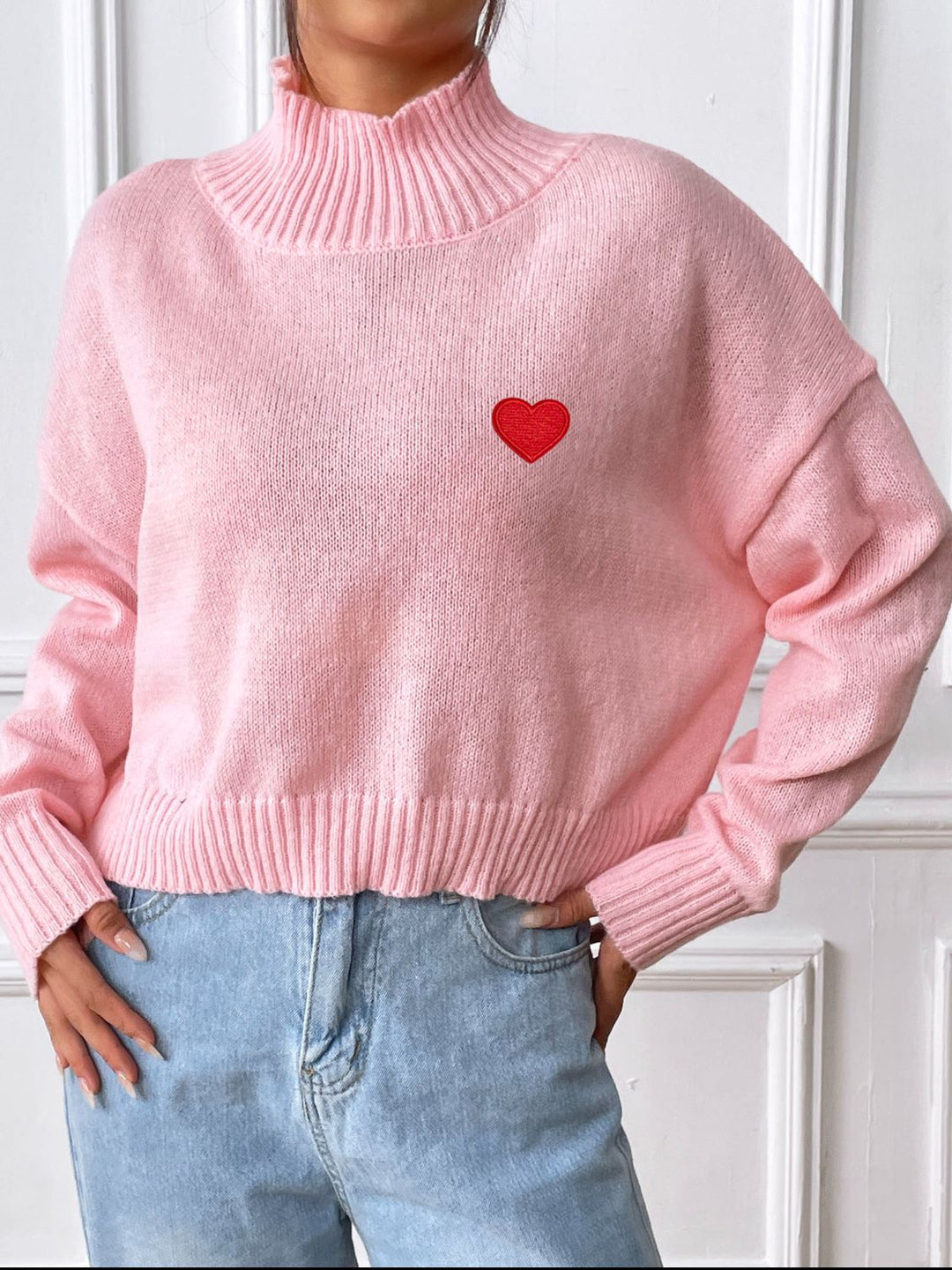Stilla | Rullekrave sweater med lange ærmer