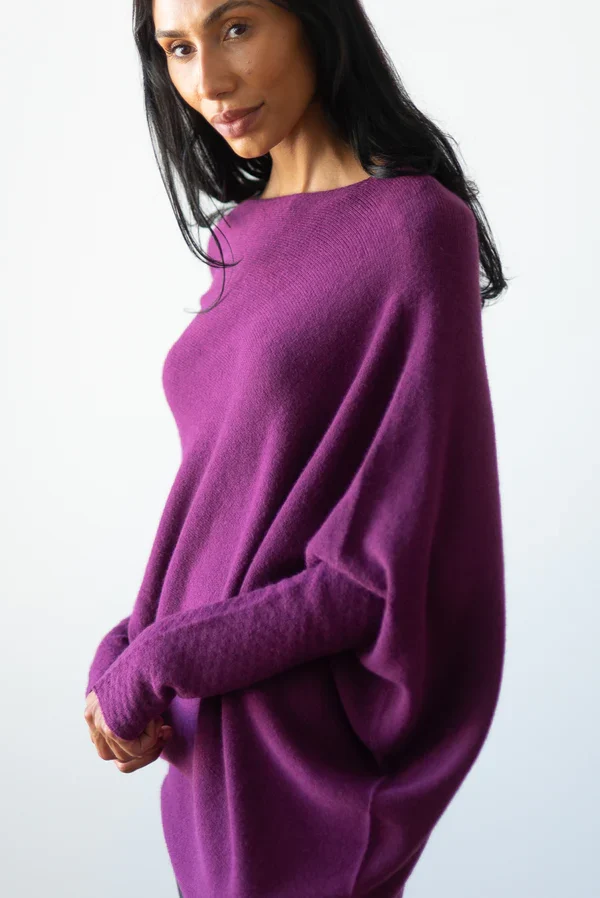 Stilla | Asymmetrisk Draperet Pullover