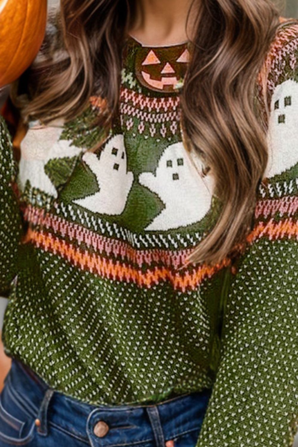 Stilla | Rundhals Langærmet sweater Ghost