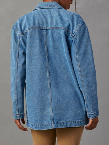 Stilla | Klapkrave Langærmet Denimjakke