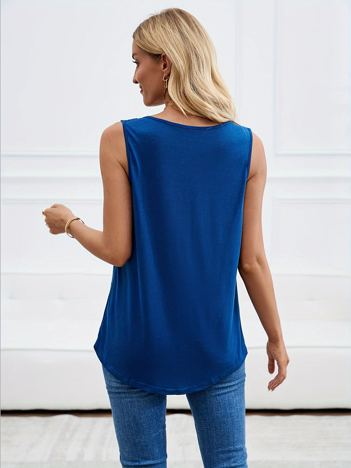 Stilla | Blonde Top Med Plisseringer