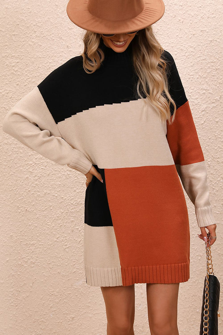Stilla | Pulloverkjole med farveblok-design