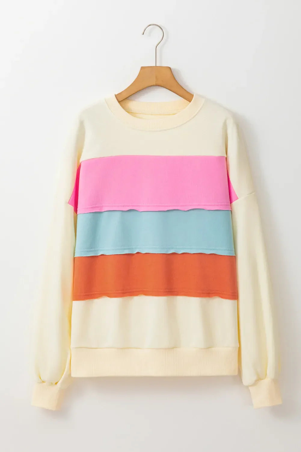Stilla | Sweatshirt med lange ærmer med farveblokmønster
