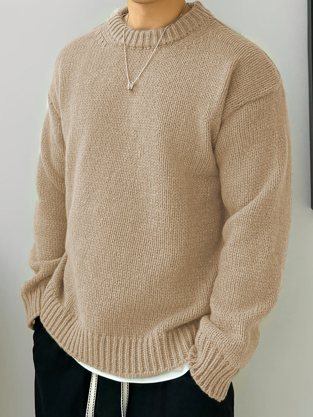 Stilla | Løs Pullover Med Lange Ærmer Og Rund Halsudskæring