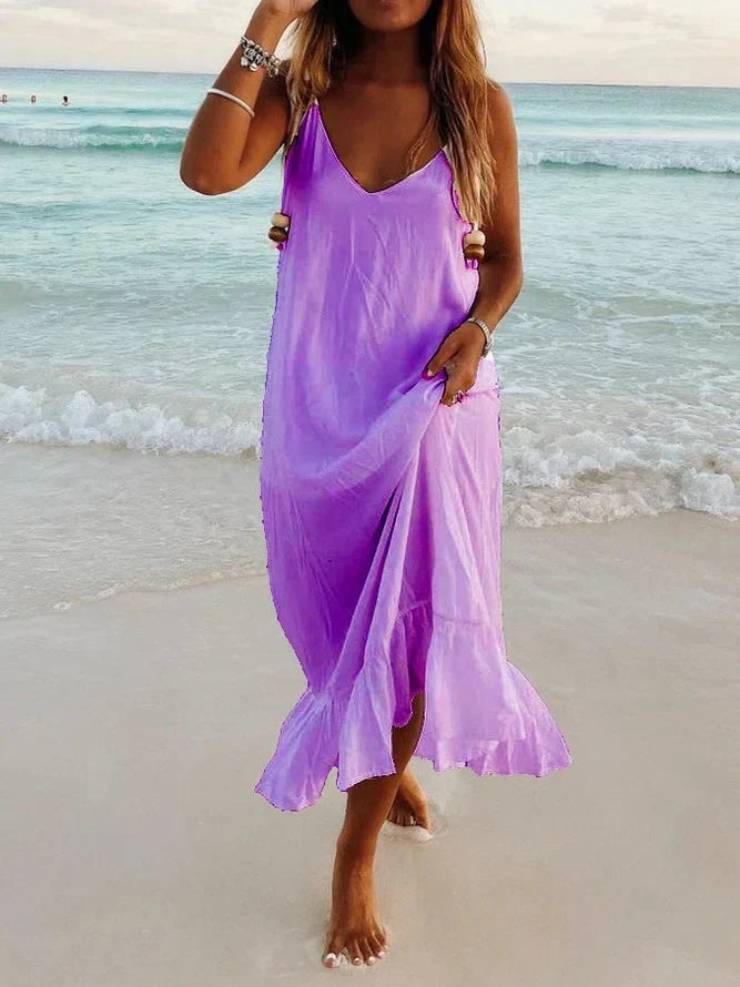 Stilla | Boho kjole Marine