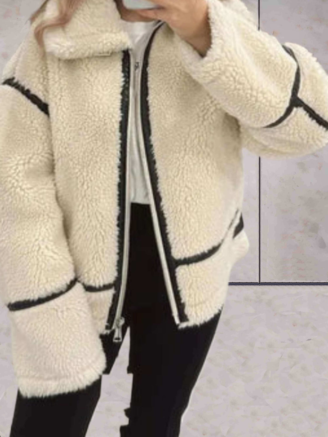 Stilla | Dame Oversized Fleece Zip Jakke