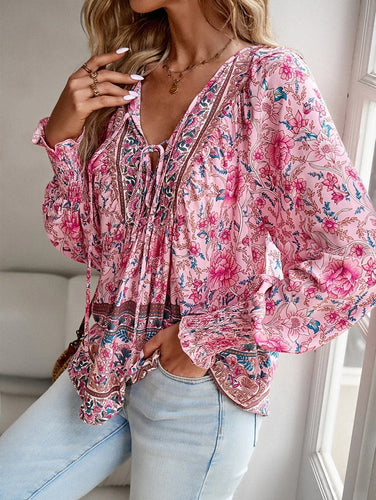 Stilla | Elegant Bluse Med Blomsterprint Fra Farberijke Til Damer