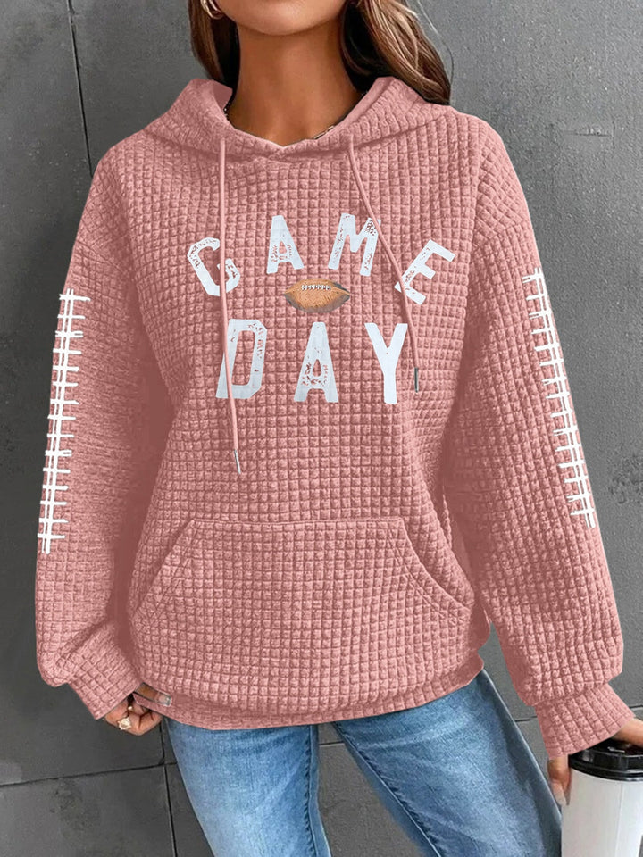 Stilla | Sweatshirt med hætte og snor og lange ærmer