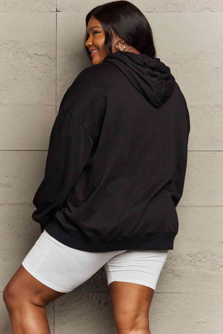 Stilla | Love Full Size Grafisk Hoodie