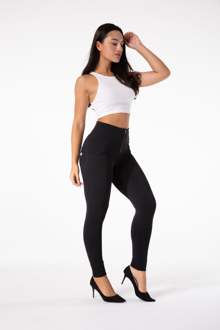 Stilla | Stramme Sorte Leggings Med Høj Talje