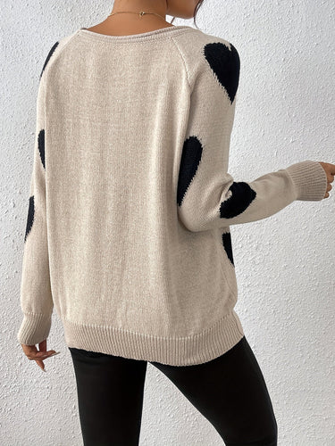 Stilla | Pullover med hjerte-mønster til romantisk vinterstil