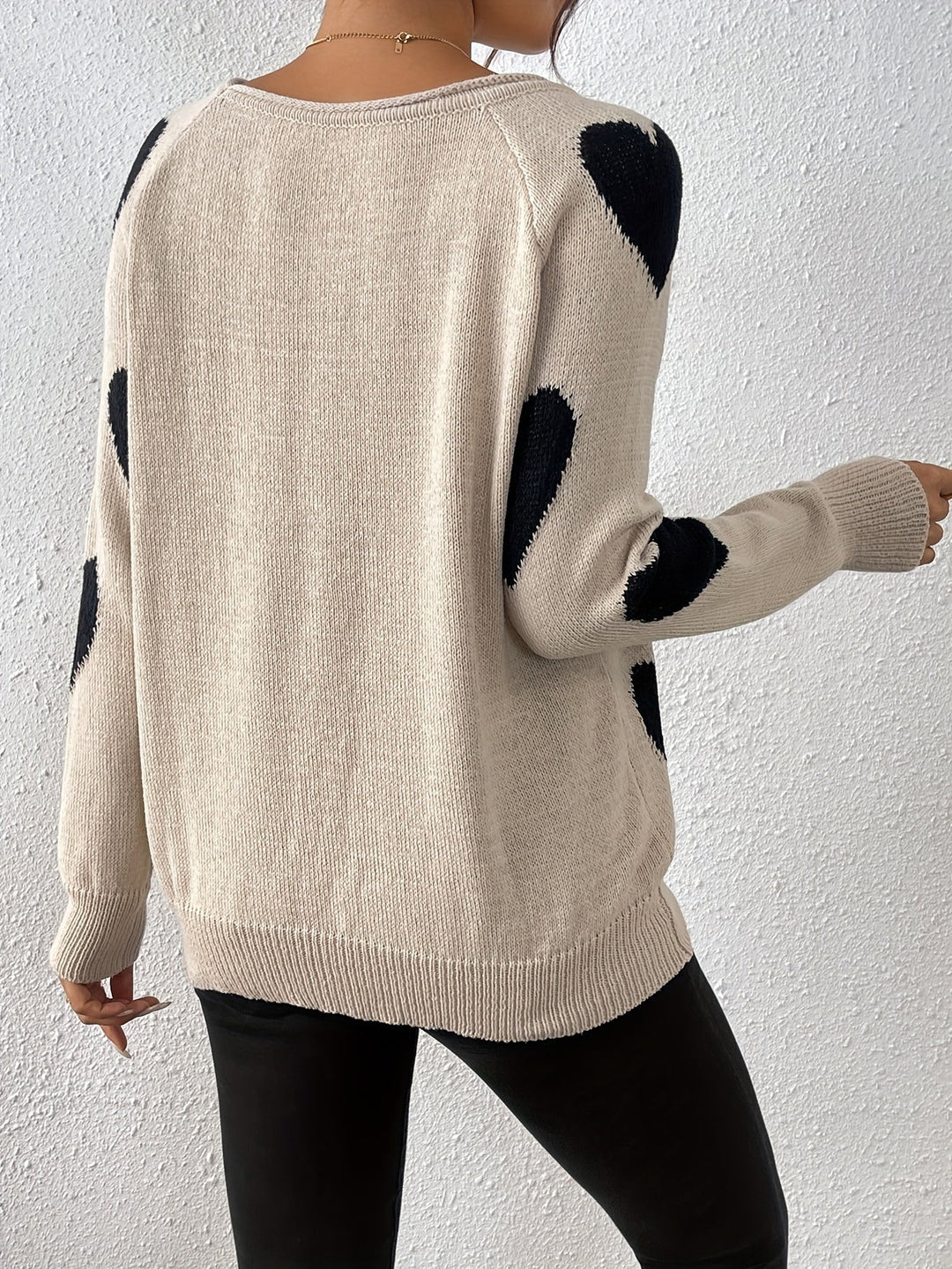 Stilla | Cozy Sweater med Et Hjerte Mønster til En Romantisk Vinter Stil
