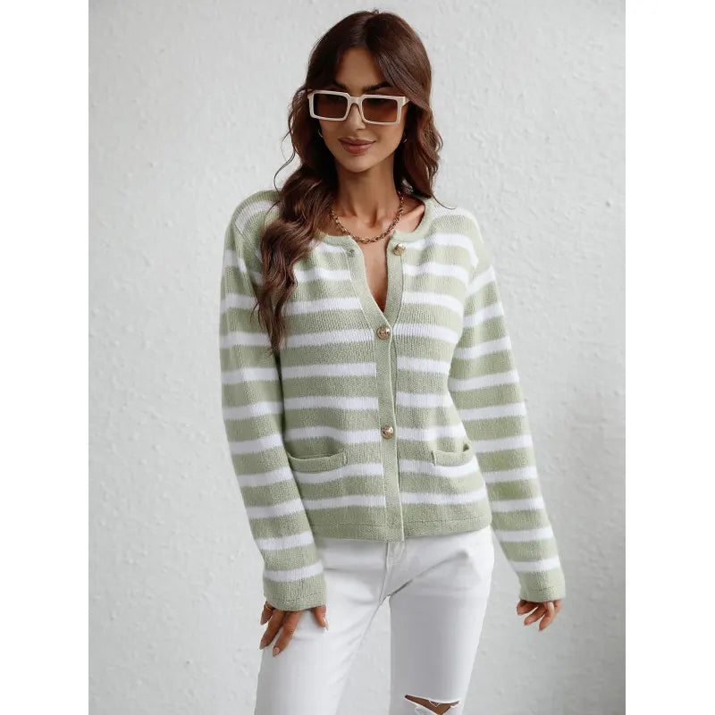 Stilla | Strik-cardigan med knapper og sidelommer