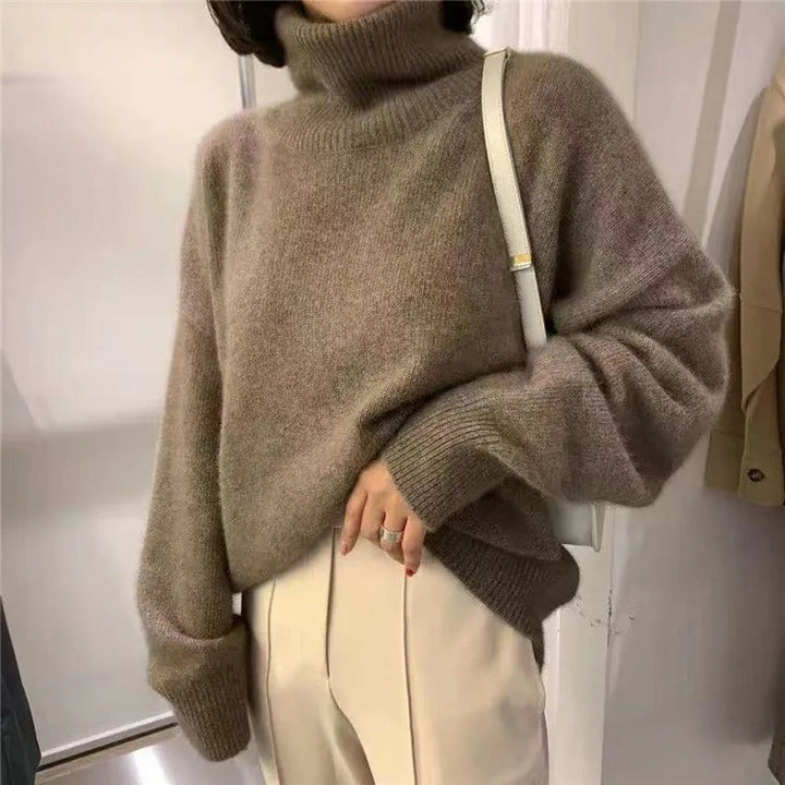 Stilla | Blød højhalset sweater