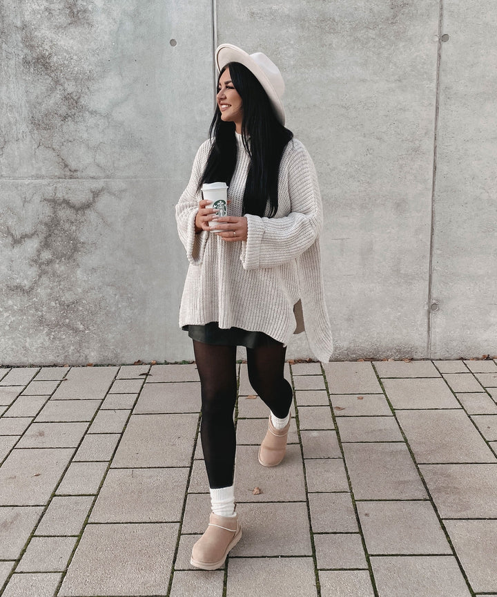 Stilla | Cozy Oversized Strik Sweater I Blød Beige