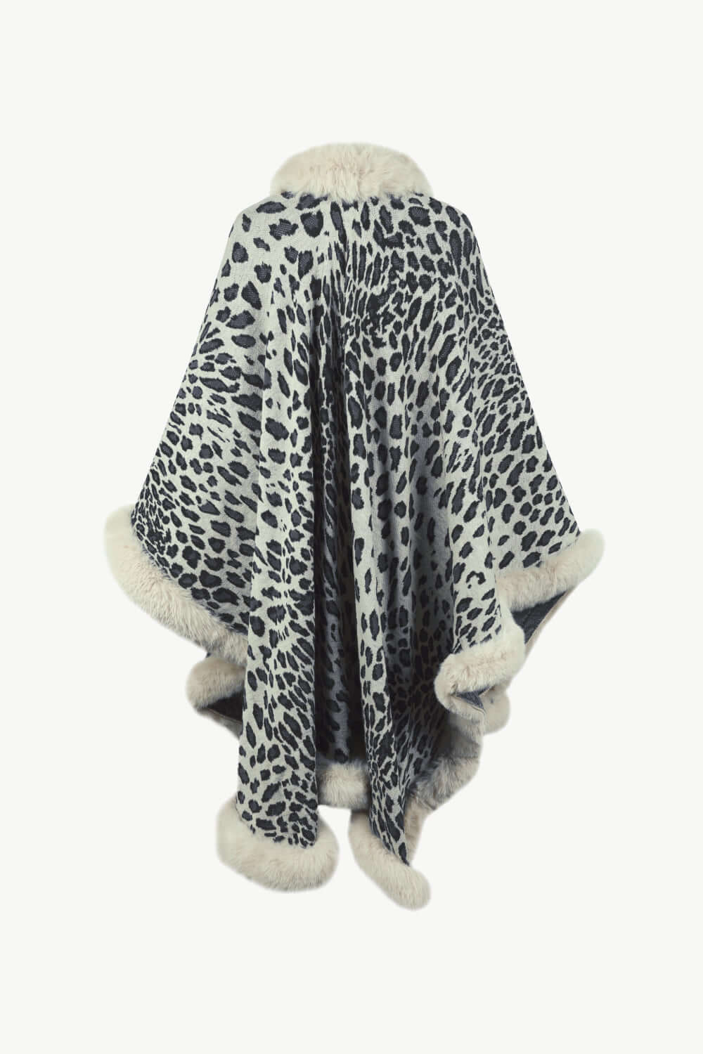 Stilla | Leopardmønster Åben Poncho