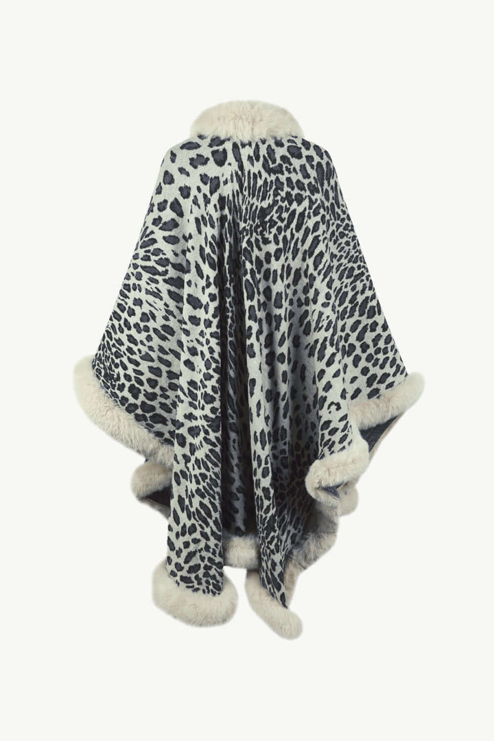 Stilla | Leopardmønster Åben Poncho