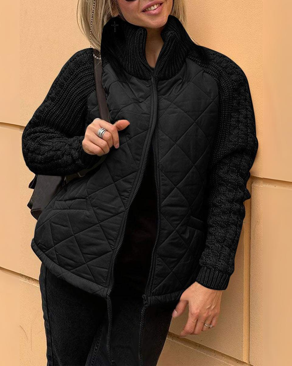 Stilla | Patchwork Vest med Lommer