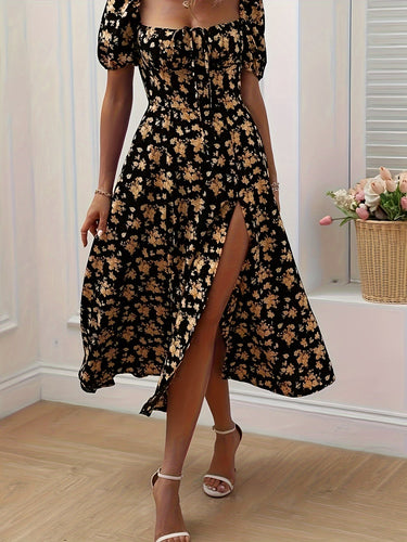 Stilla | Elegant Maxi Kjole Med Blomster
