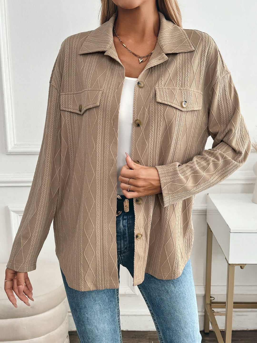 Stilla | Blazer Med Struktureret Krave