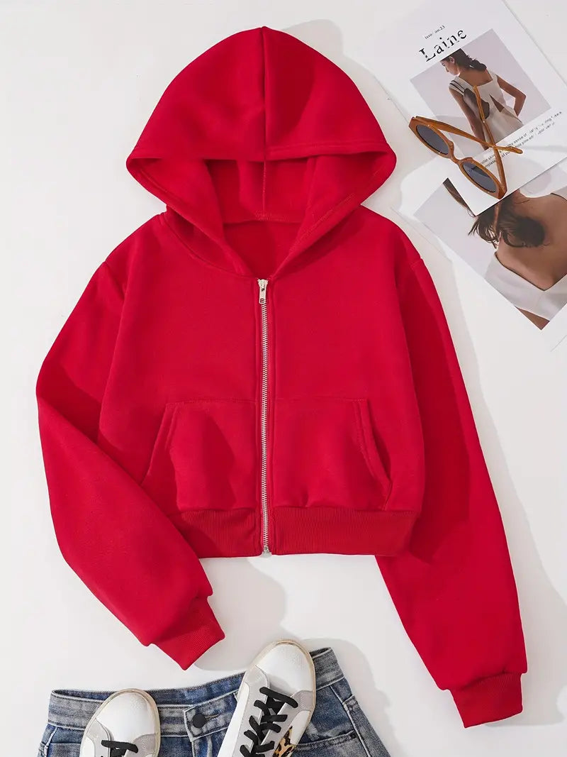 Stilla | Sweatshirt med hætte Komfort & Hygge med lynlås