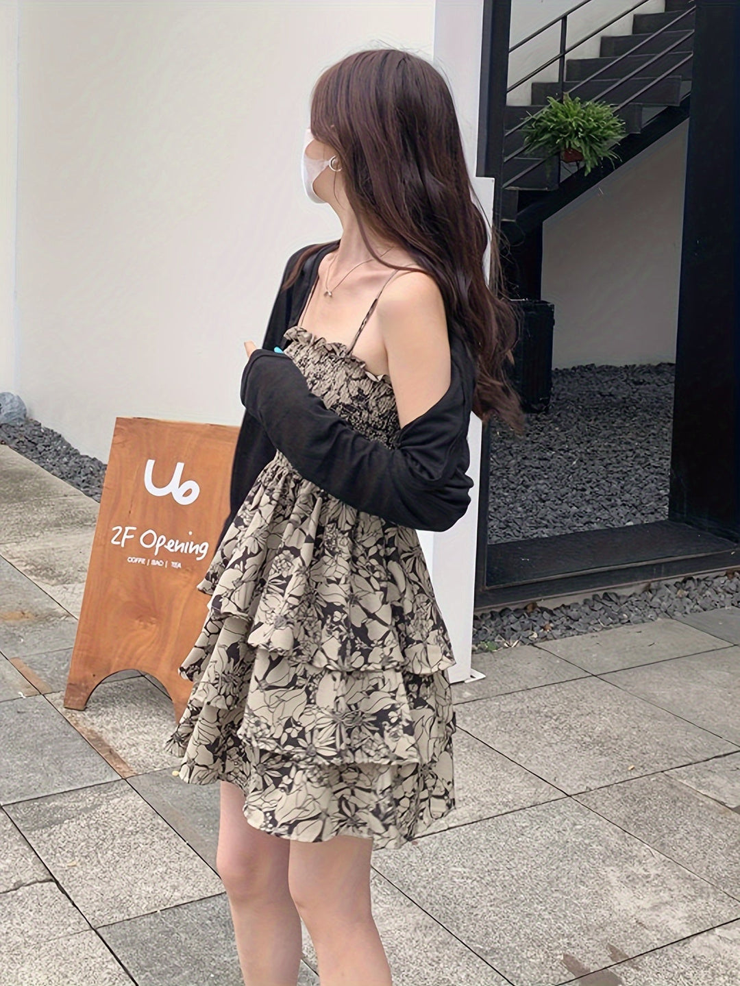 Stilla | Sommerkjole Med Blomsterprint Let Kjole Med Spaghetti Stropper, Slingback Stil