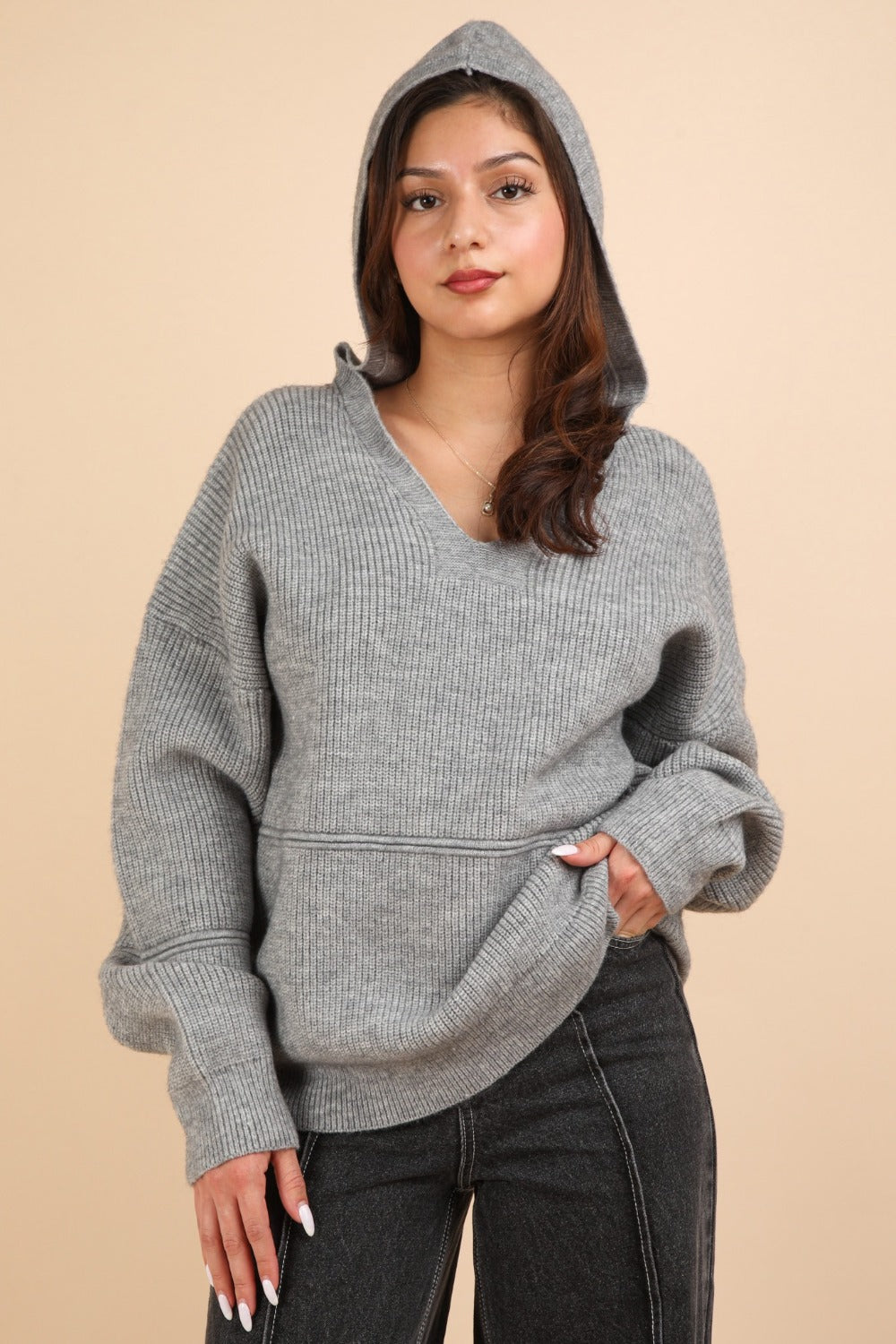 Stilla | Sweatshirt med hætte og drop shoulder