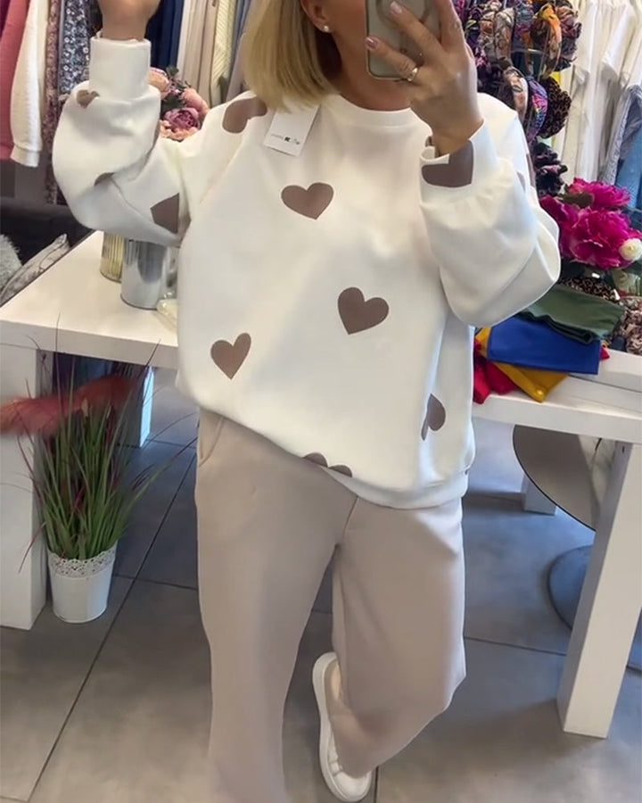 Stilla | Kvinder Casual Hjerte Pullover