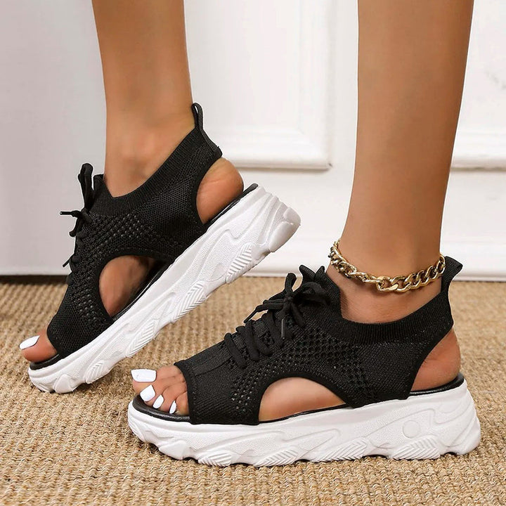 Stilla | Åndbare plateau-sandaler Heidi