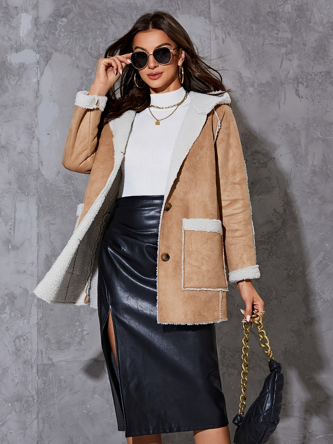 Stilla | Beige Fluffy Jakke