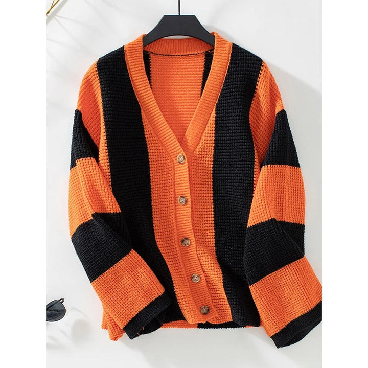 Stilla | Stribet Oversized-Strikcardigan