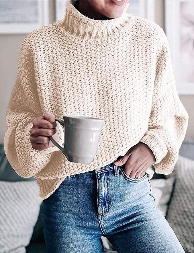 Stilla | Sweater med lange ærmer i ensfarvet