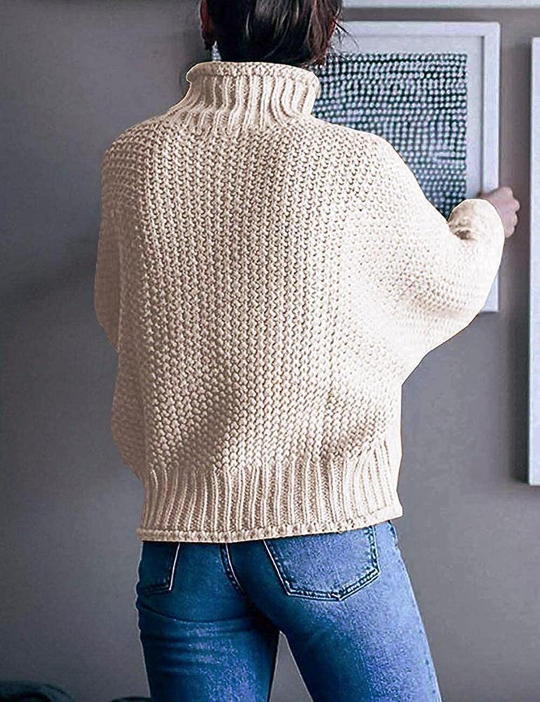Stilla | Sweater med lange ærmer i ensfarvet
