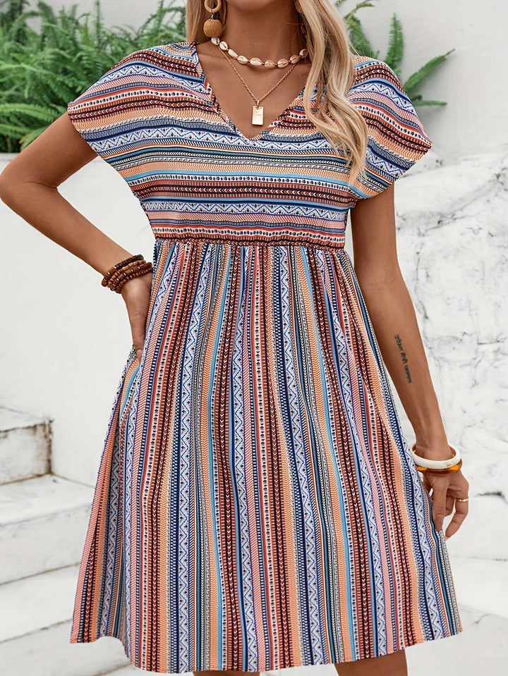 Stilla | Stribede Boho Style Kjole