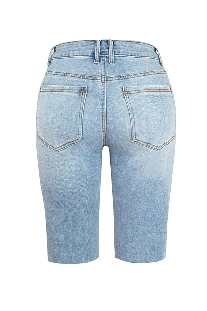 Stilla | Lommerede Denim Shorts