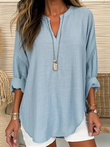 Stilla | Casual bluse lavet af linoleum