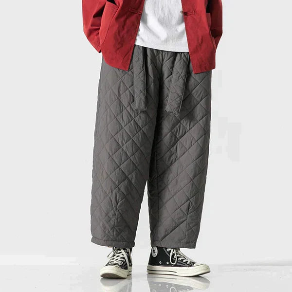 Stilla | Quiltede, Tunge Thermo Joggingbukser