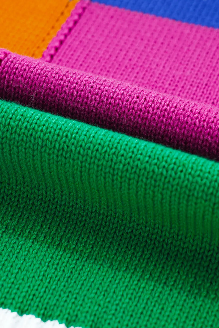 Stilla | Pullover med lange ærmer i farveblokkedesign