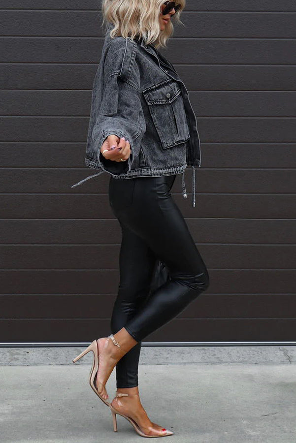 Stilla | Better Today Mineral Wash Denim Lommer Jakke