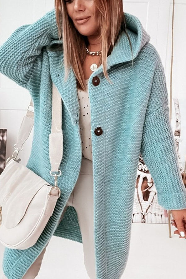 Stilla | Blød Cardigan med Hætte