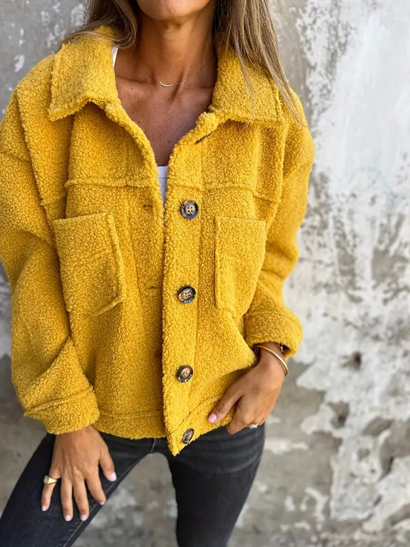 Stilla | Dame Oversized Knap-Ned Jakke