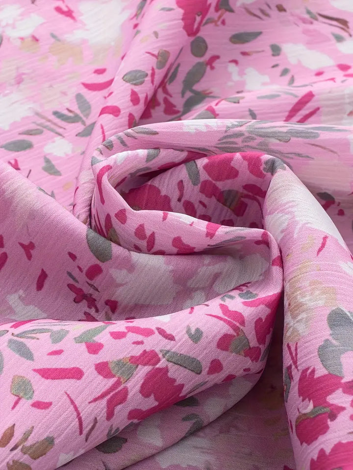 Stilla | Bluse med blomstermotiv og volanger
