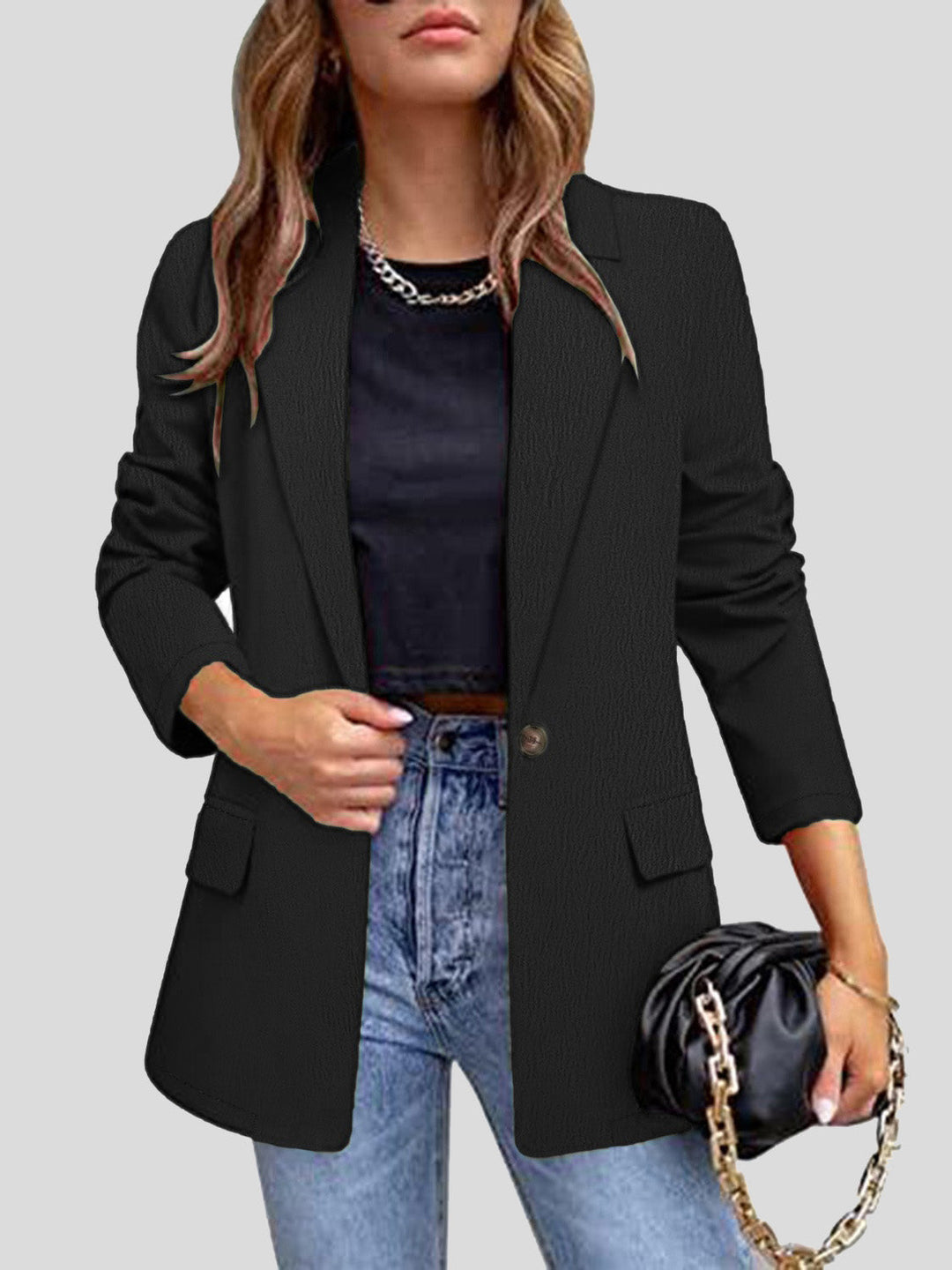 Stilla | Blazer med Lange Ærmer og Reverskrave