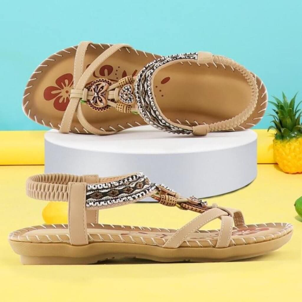 Stilla | Sandaler Med Elastisk Bånd Og Blød Platform