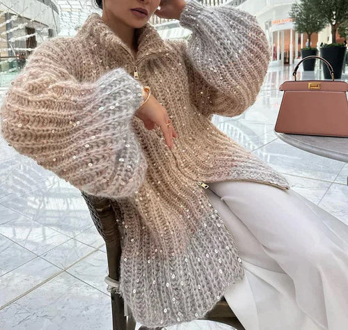 Stilla | Smart Glitrende Cardigan