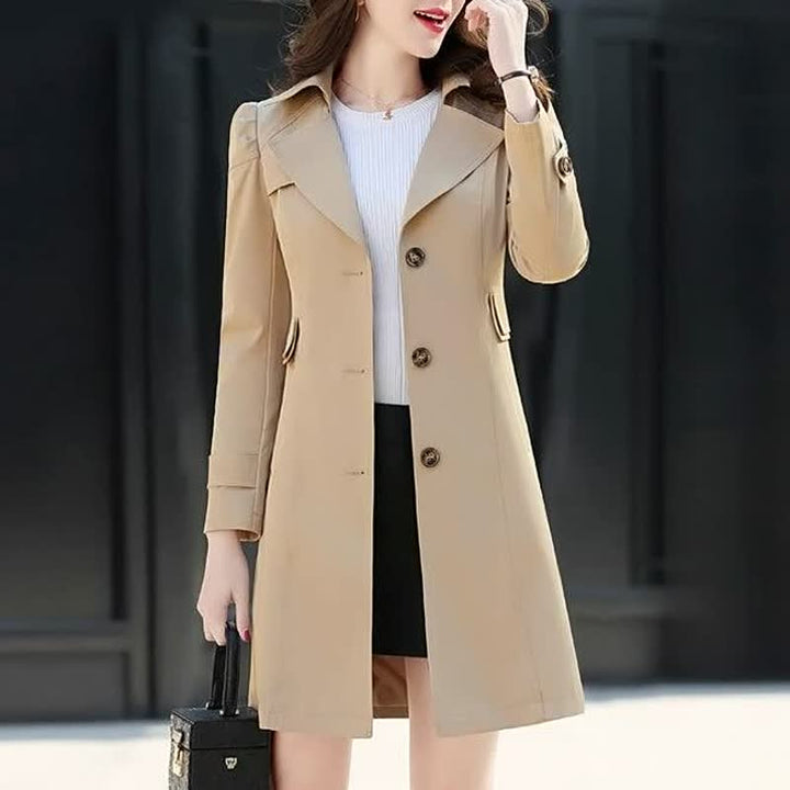 Stilla | Elegant lang trenchcoat - Behagelig & Varm